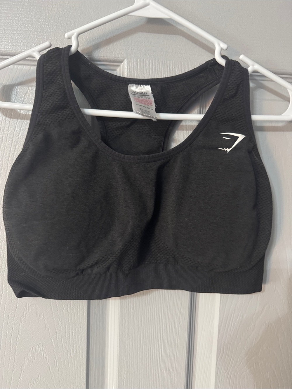 Gymshark Black Seamless Racerback Sports Bra